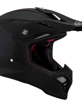 Casco Moto Cross SKYHAWK PLAIN Opaco Nero taglia S