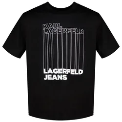 Karl Jeans Maglietta A Maniche Corte Reg Barcode Black S