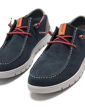 Mocasines de hombre en tejido con piso ligero - mustang - FashionsVida