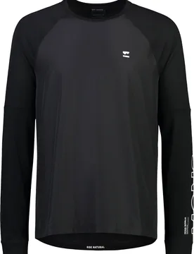 T-shirt de VTT coupe -vent en laine de mérinos - Tarn Merino Wind Jersey M Black en Laine - Taille L - Noir - Mons Royale - FashionsVida