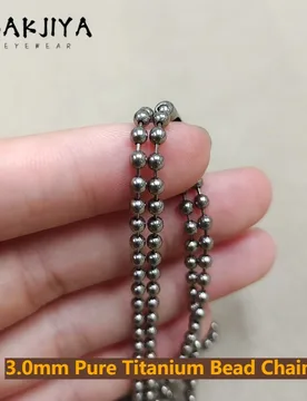 Pure Titanium Ball Chain Necklace, 3.0mm Bead Chain Lightweight Hypoallergenic for Sensitive Skin, Women Men Necklace Gift - Aliexpress - FashionsVida