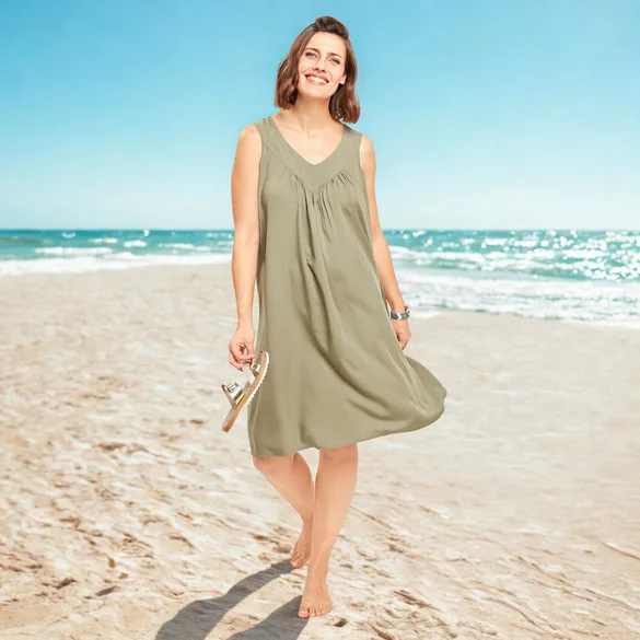 Pagen Kleid "Iris" grün - 3Pagen - FashionsVida