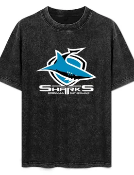 White Shark on Shield T-Shirt Daily Wear Print T-Shirt - Aliexpress - FashionsVida