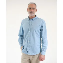 Camisa casual algodón de hombre soft slim liso en