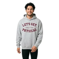 Felpa Con Cappuccio Let´s Get Physical Heather Grey 2XL