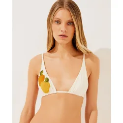 Top de bikini triángulo con relleno