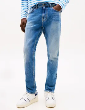 JEANS AUSTIN SLIM FIT AFFUSOLATI SBIADITI 38-32 - TOMMY JEANS - FashionsVida