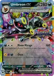 Pokemon SV Prismatic Evolutions 060/131 Umbreon ex (Prismatic Evolutions Stamp)