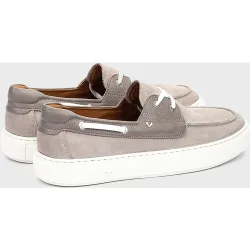Náuticos de hombre de piel con cordones
