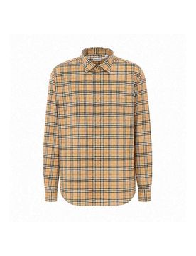 Camicia a quadri con logo