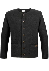 Trachtenstrickjacke Castello (anthrazit, Gr. 44) von Classics für Herren, Oberteile, 50% Wool, 50% Polyacryl