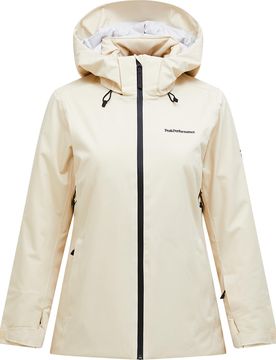Isolierende Skijacke W Anima 2L Insulated Jacket Sand Fog für Damen Größe M Beige