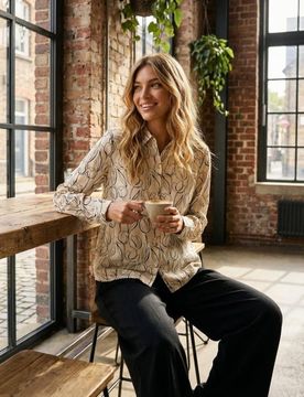 Camicia in viscosa con stampa floreale - altro