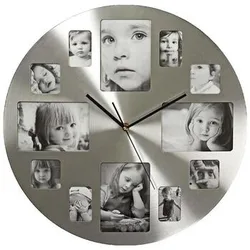 Uhren Horloge Clwa003ph40 Circulaire Argenté Avec Cadre Photo Einheitsgrösse