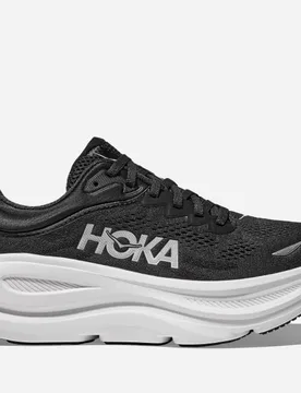 Men's Bondi 9 Road Running Shoes in Black/White, Size 14.5 W - HOKA - FashionsVida