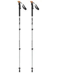 Bâtons de trekking télescopiques - Trek Alu Grey en Aluminium - Gris