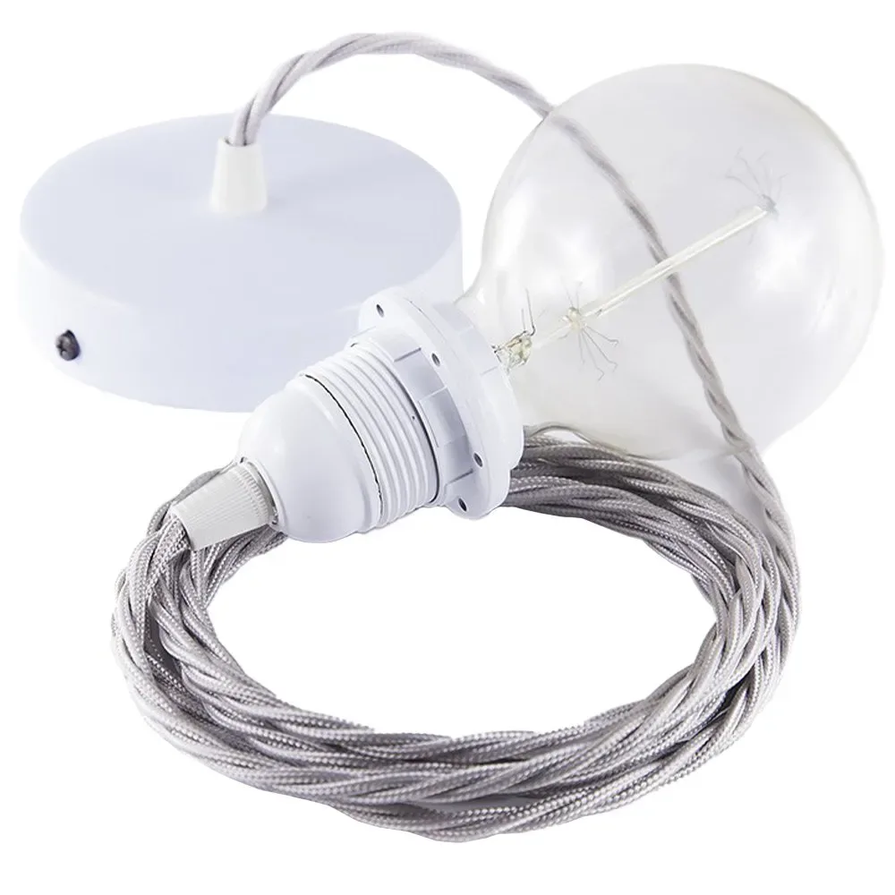 Cables Lampe Suspendue Pendel Pour Abat-jour Tm02 50 Cm Silver / White One Size - Creative - FashionsVida