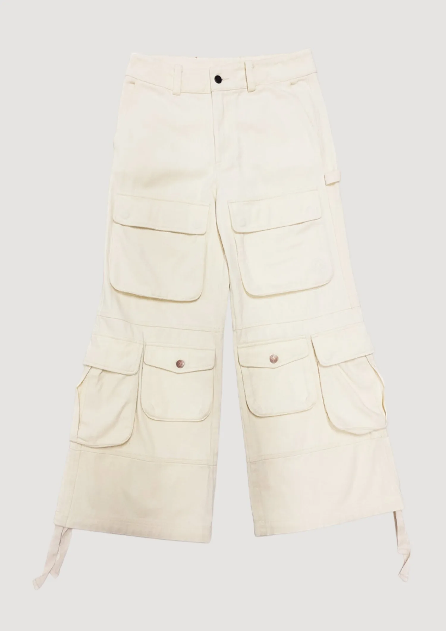 Cargo Pants Wide Crm - UNTITLED ARTWORKS - FashionsVida
