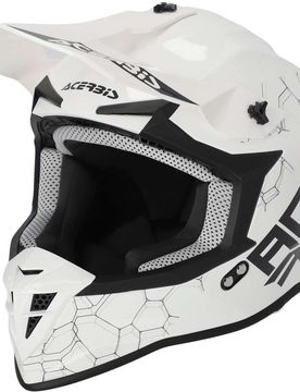 Casco Moto Cross LINEAR 2206 Bianco taglia S