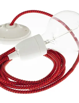 Cables Suspension Luminaire Rt94 3d 2 M Red Devil / White One Size - Creative - FashionsVida