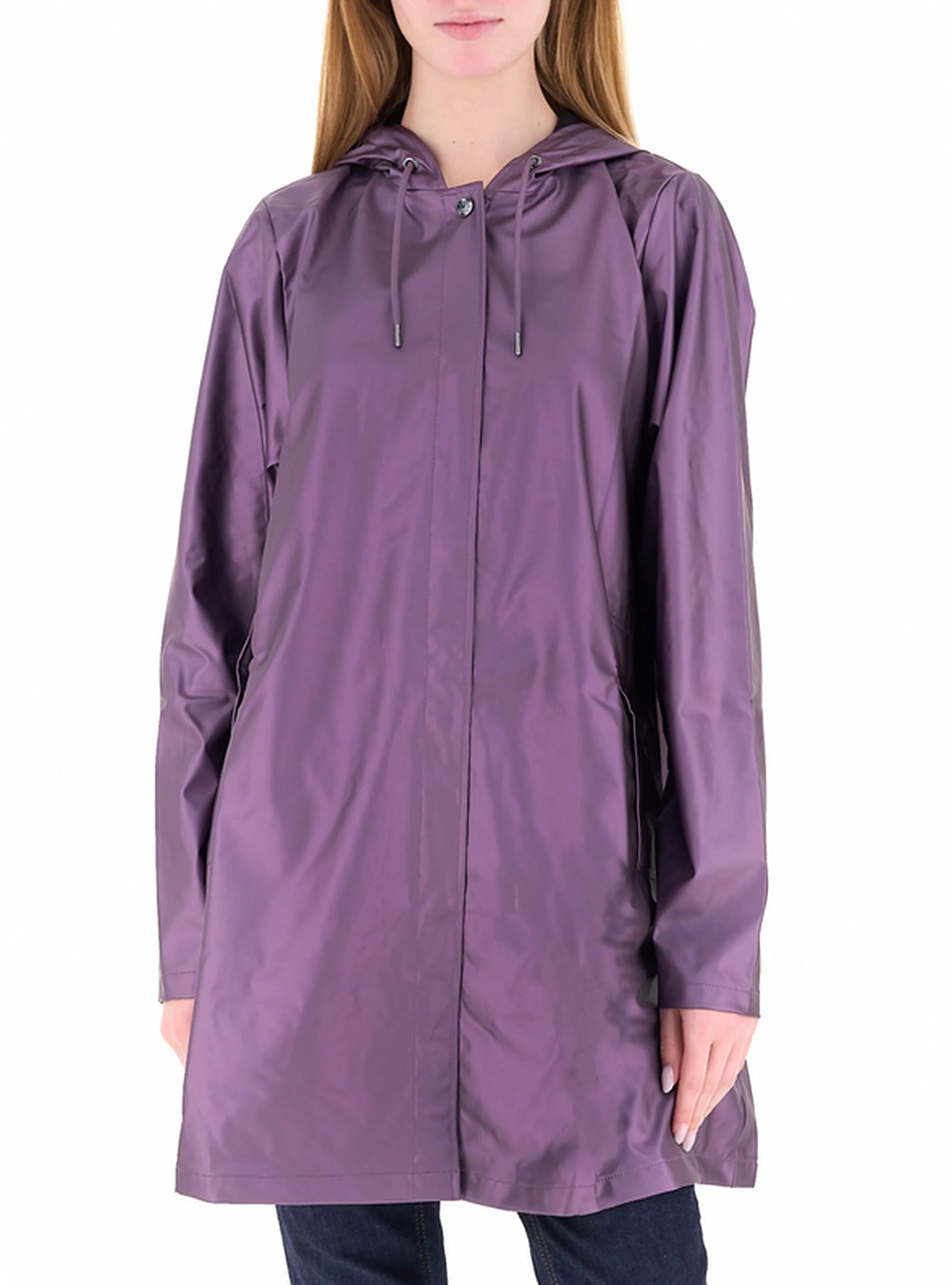 Giubbino con cappuccio MELANZANA M - Rains - FashionsVida