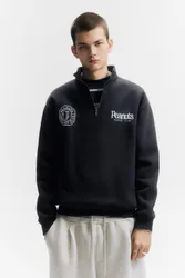 Peanuts Quarter-Zip Sweatshirt (Size: )