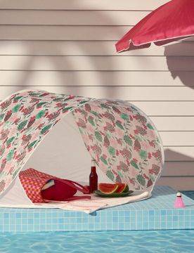 Tenda da spiaggia con motivo tropicale - multicolor