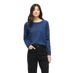 Maglione Ril O-neck Knit Navy Peony / Dark Melange XS