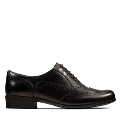 Women's Hamble Oak Black Leather Brogues, Lace Up Size: 3.5-Wide Fit - Black - Size: 3.5-Wide Fit