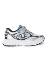 Sneakers argento e azzurre con strappo e logo laterale RT25 U PS 28½