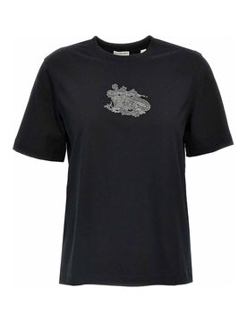 Burberry T-shirt con stampa logo