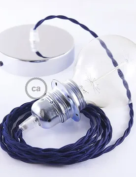 Cables Lampe Suspendue Pendel Pour Abat-jour Tm20 Diy 2 M Dark Blue / Chrome Plated One Size - Creative - FashionsVida