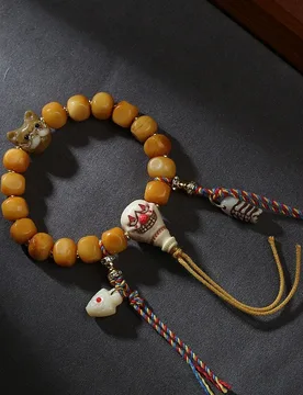 Tibetan style camel bone inlay, hand-held ethnic style, hand polished cultural relics, bracelet, natural prayer bead jewelry - Aliexpress - FashionsVida