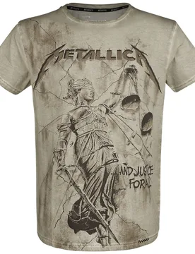 T-Shirt - EMP Signature Collection - 3XL bis 5XL - für Männer - Größe 5XL - khaki - EMP exklusives Merchandise! - Männer - male - Metallica - FashionsVida