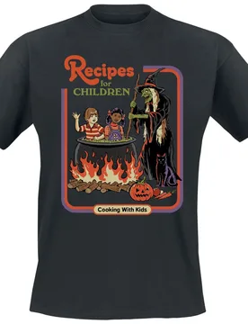 T-Shirt - Recipes for Children - M bis 3XL - für Männer - Größe XL - schwarz - Männer - male - Steven Rhodes - FashionsVida