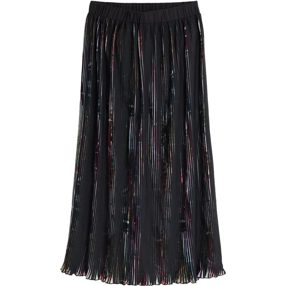Falda plisada midi floral - Desigual - FashionsVida