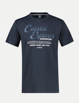 Lerros T-Shirt Serafino Blau L
