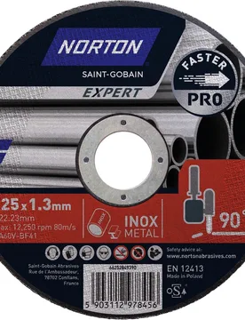 Discos Pro de Corte Rápido para Acero E Inox - NORTON EXPERT PRO - FashionsVida