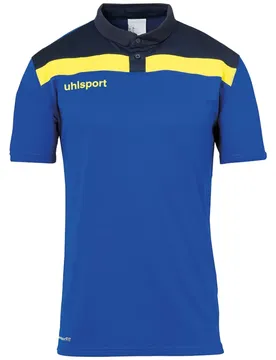 Polo à Manches Courtes Offense 23 Azure Blue / Navy / Lime Yellow M