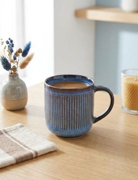 Sinsay - Tazza rigata - blu scuro