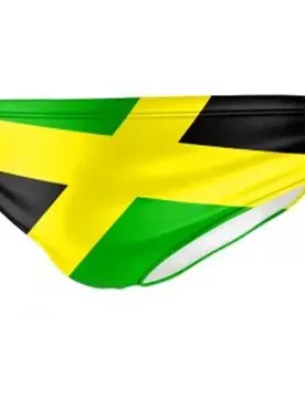 Jamaica Swimming Brief Yellow / Green M Men - TURBO - FashionsVida