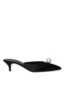 Sabot In Raso Con Perle