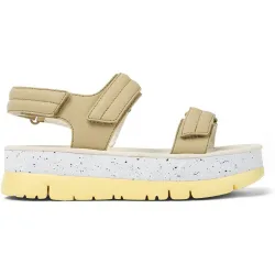Sandalias de plataforma de mujer Oruga Up de piel lisas