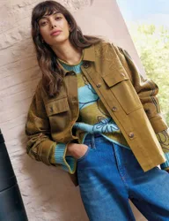 Jade Pure Cotton Embroidered Jacket Green female