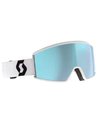 Masque de ski - Ambit Compact Mineral White/Black AMP Ice Chrome S2 en Silicone - Blanc
