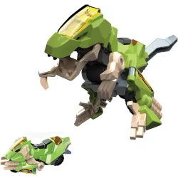 Switch&Go Dinos OneClick, Sprint el velocirráptor moto, Dinosaurios que se transforman en vehículos