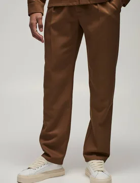 Men's Straight Leg Twill Smart Trouser Taupe Size 30 Taupe 30 - boohooMAN - FashionsVida