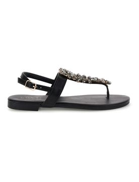 Sandali infradito nero con gioiello PREA3574 39