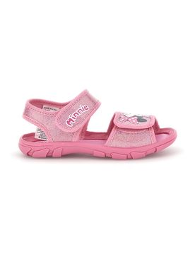 Sandali rosa con stampa Minnie e chiusura a strappo Minnie D3010815T 28