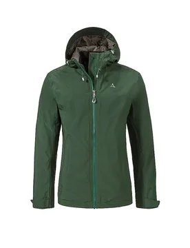 Giacca da trekking da donna Yew 2L ZipIn con cappuccio verde scuro 48 - Schöffel - FashionsVida